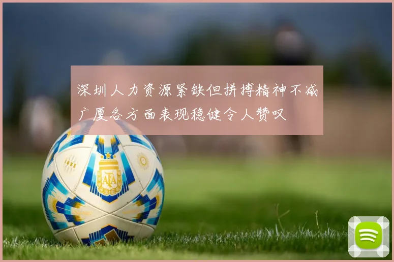 深圳人力资源紧缺但拼搏精神不减广厦各方面表现稳健令人赞叹